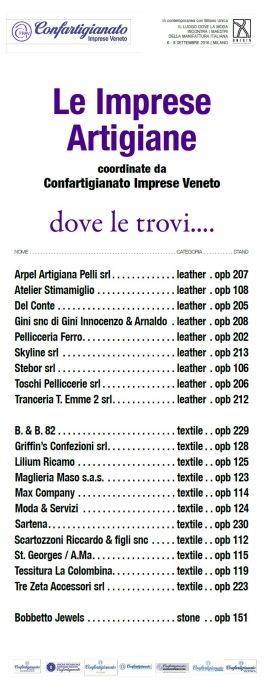 Sono 21 le imprese di Confartigianato Veneto alla 3a edizione di Origin Passion and Beliefs